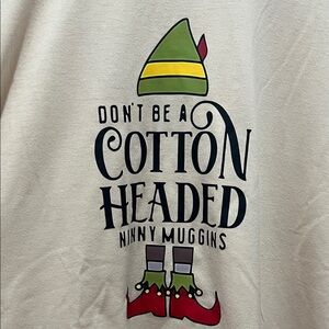 Festive Graphic Tee with Elf Design